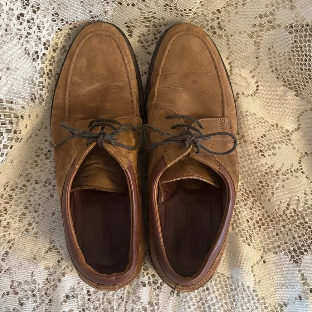 Johnston & Murphy Men's US 11.5 Tan Oxfords Dress Shoes